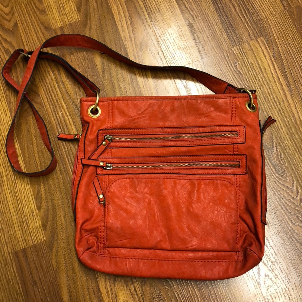 Coral crossover purse
